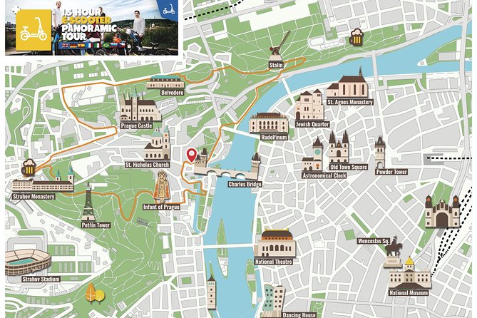 1.5h Prague E-Scooter Panoramic Tour small-group with PragueWay - Elevated Views from Petrin Park and Tower