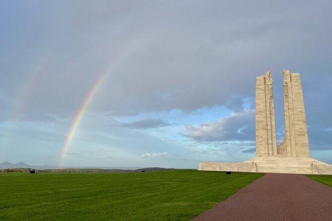 1 day Canadian WW1 private tour including Vimy Ridge - Visiting the Courcelette Canadian Memorial
