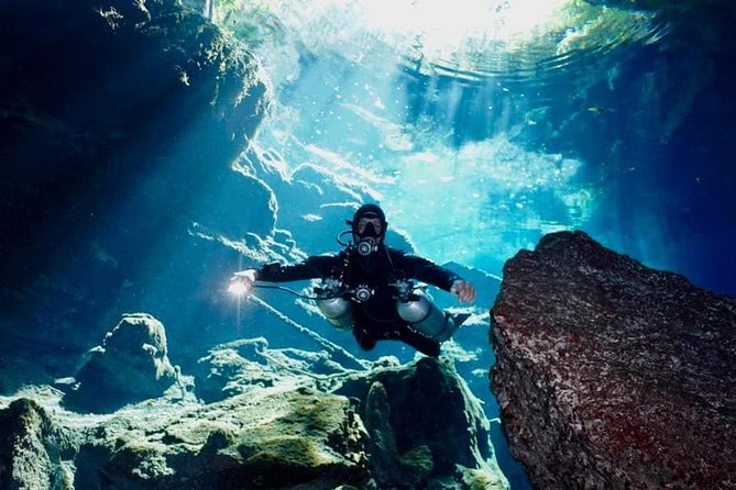 1 day of diving in Cenotes price for 2 certified divers - Discover the Mysteries of Chak Mool and Kukulkan Cenotes