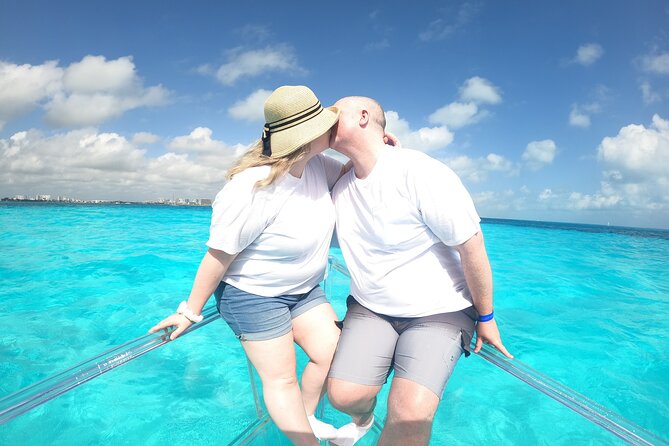 1-hour Clear Boat Tour in Nichupte Lagoon from Cancun - Marine Life and Submerged Statues in the Caribbean