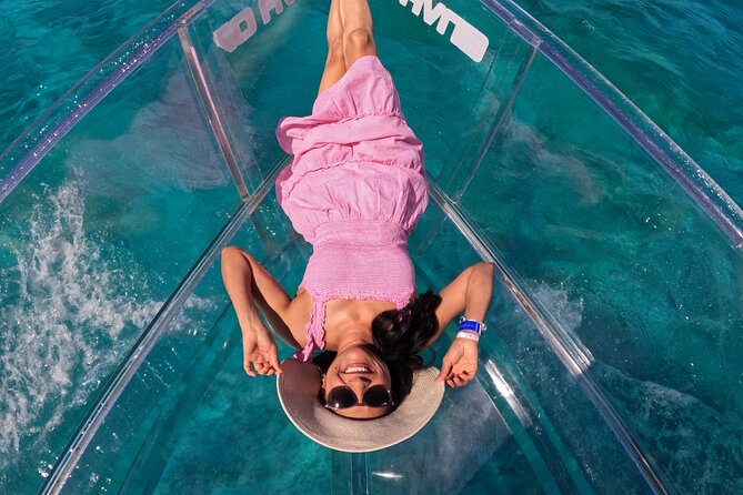 1-hour Clear Boat Tour in Nichupte Lagoon from Cancun - Included Refreshments and Safety Features