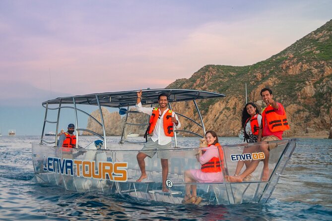1 hour Private Navigation in Transparent Boat Arco de Los Cabos - Key Points
