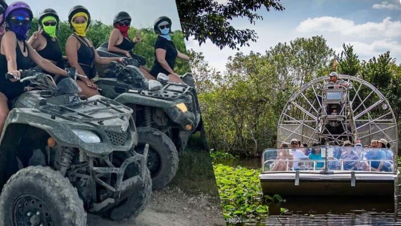 1 HOURS Everglades: Airboat + 1 HOURS ATV Tour - Key Points