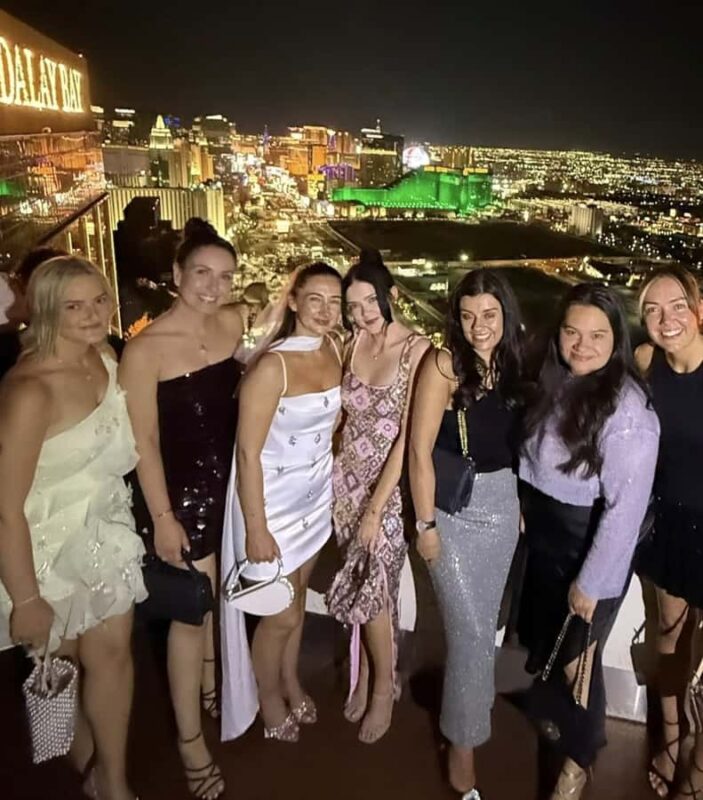 #1 Vegas Club Crawl with Party Bus, Free Drinks & VIP Entry - Starting the Night with a Welcome Party on the Strip