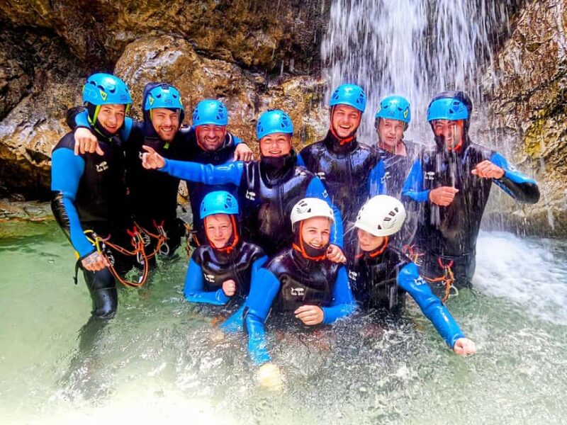 100% WET EXPERIENCE 3-Hour Beginner's Canyoning Trip - Exciting 3-Hour Canyoning Adventure for Beginners in Bovec, Slovenia