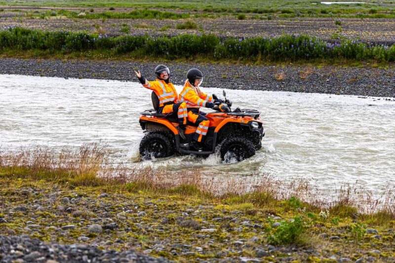 2 Hour ATV Quad Biking Adventure in the Skaftafell Area - Views of the Nearby Glacier from the Return Ride