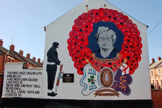2 hrs Belfast unique history terror & mural private Taxi tour - The Atmosphere on Shankill Road