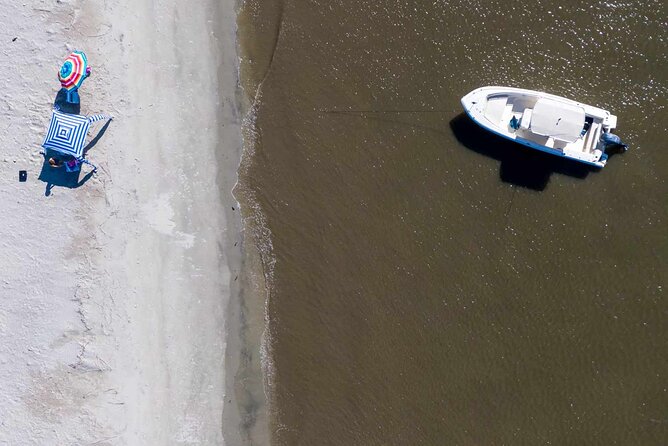 3 hour BYOB Morning Boat and Beach Excursion on Southern Charm - Secluded Beaches for Relaxing, Shelling, and Shark Tooth Hunting