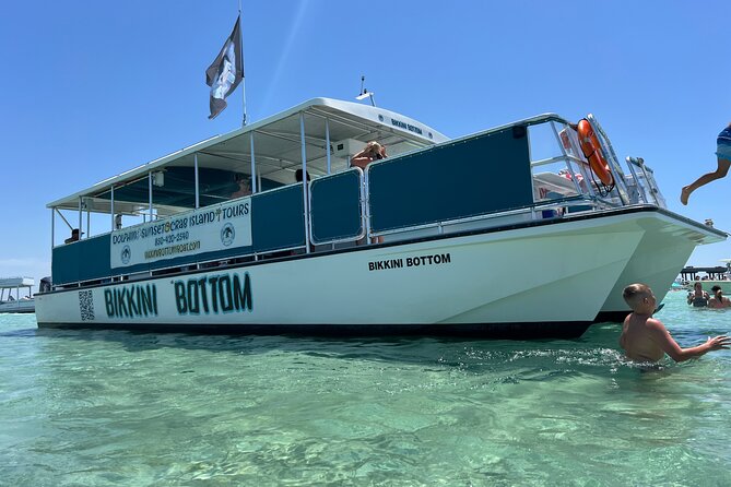 3 hour Crab Island Tour with swimming *bathrooom on board* - Spacious Catamaran with Comfort Features