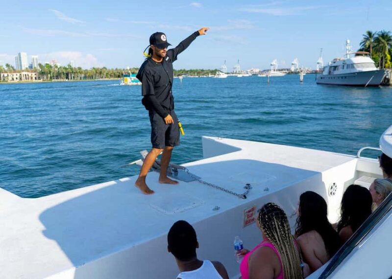 3 Hour Party Boat with Jet Ski Banana Boat & Open Bar Miami - Miami Skyline Views from Biscayne Bay