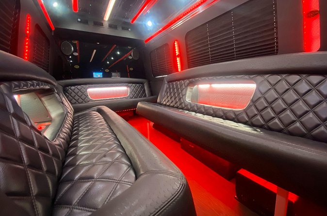3 Hour Party Bus Transportation Package - Included Amenities for a Comfortable Ride