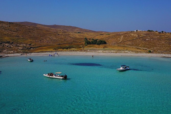 3 hour private cruise: DELOS - RHENIA - Swimming and Snorkelling at Rhenias Beautiful Beaches