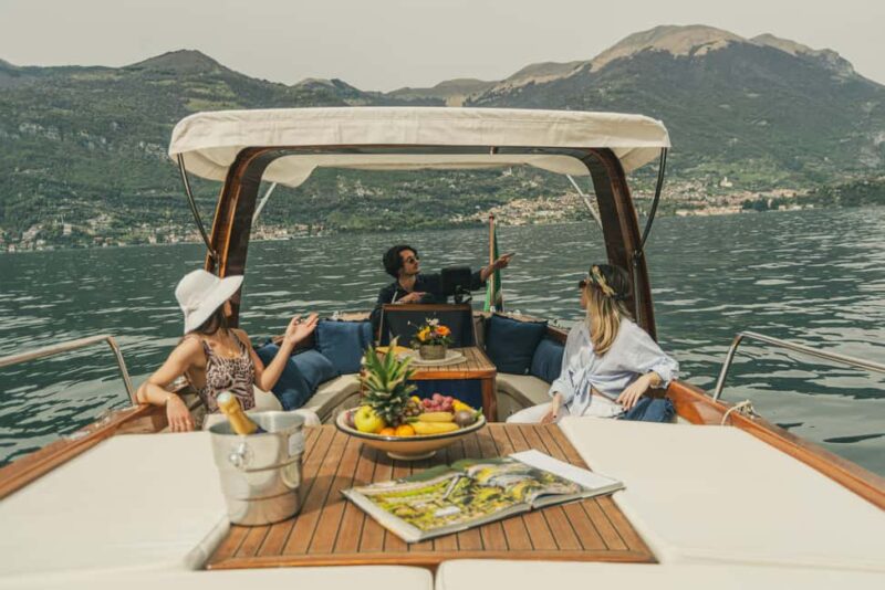 3 Hours Private Boat Tour on Como Lake Bellagio (Wood Boat) - The Stops at Villa Pliniana, Villa Oleandra, and Villa Fontanelle
