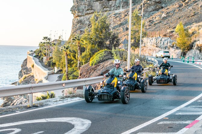 3 wheels motorcycle Coast Tour - Ryker - Gran Canaria Maspalomas - Sunset Views and Scenic Stops at Amadores and Tauro