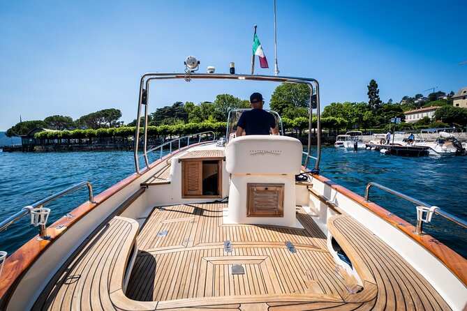 3H Private Cruise on a beautiful wooden speedboat on Lake Como - The Well-Structured Itinerary of Lake Comos Most Famous Spots
