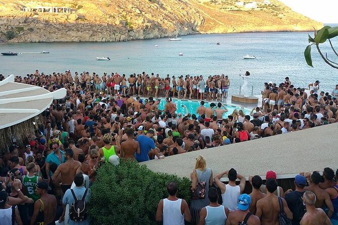 4 Hour Day Party at Beach Clubs in Mykonos - Tropicana Beach Club: The Most Famous Party Venue in Mykonos