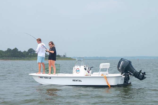 4-Hour Fishing Skiff Boat Rental in Chincoteague Island, VA - The Skiff: Comfortable and Well-Equipped