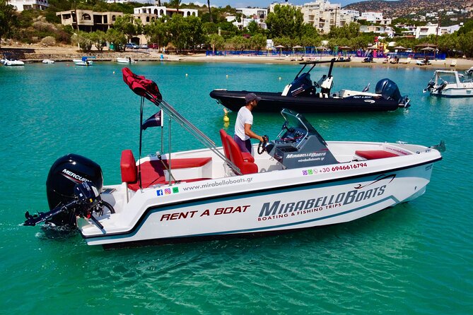 4-Hour Private Boat Rental Without Skipper at Agios Nikolaos - Swimming and Snorkeling in Kolokytha Beach