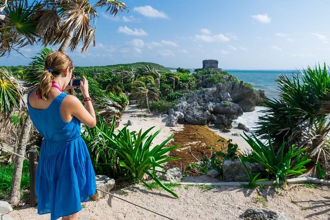 4 PLACES 1 DAY Tour to Coba and Tulum Ruins, Cenote and Playa del Carmen. - Key Points