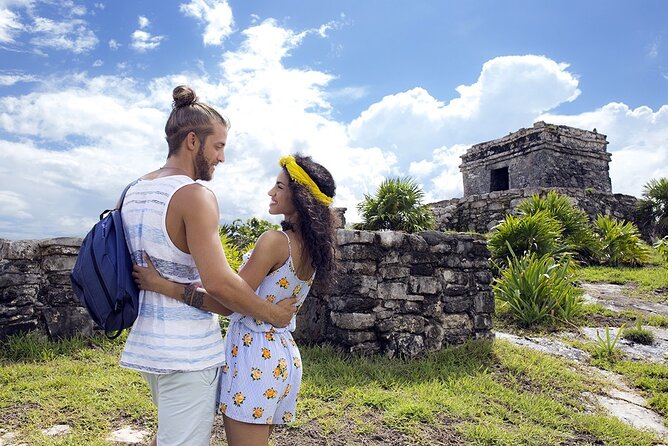 4in1 TOUR, Enjoy Tulum, Coba, Cenote & Playa del Carmen for 1 price - Exploring Tulum Archaeological Site