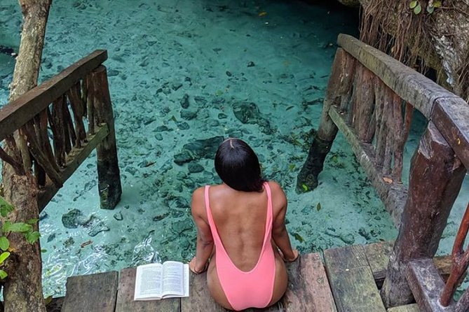 4X1 DAY Tulum Coba Cenote and playa del carmen - Cooling Off at Cenote Kuxtal