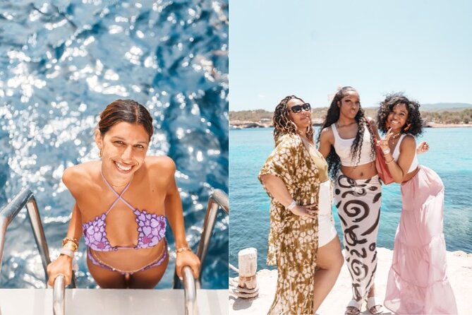 5 Hour Adults Ibiza Boat Trip + lunch, 6 drinks, SUP Boards & DJ - Logistics and Group Size