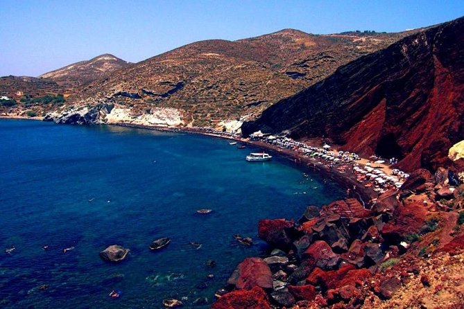 5-Hour Private Best of Santorini - Relax at Perissa’s Black Sand Beach and Swim in the Aegean