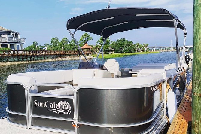 5-Hour Private Hilton Head Pontoon Boat Rental - The Captain and the Guidance Provided