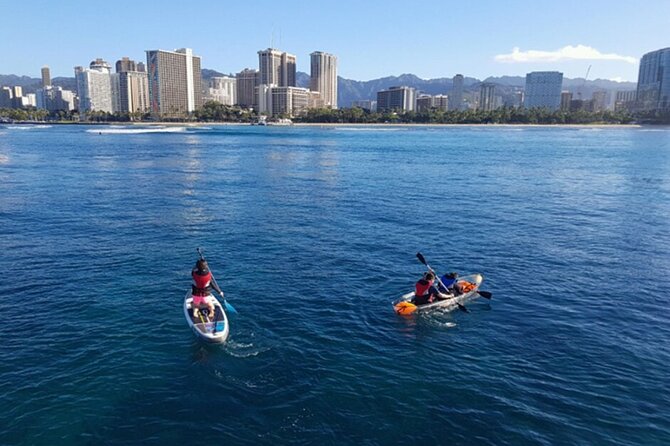 5 in 1 Deluxe Cruise: Turtle Snorkeling, Activities and Pick-Up - Explore Waikiki Beach from the Water