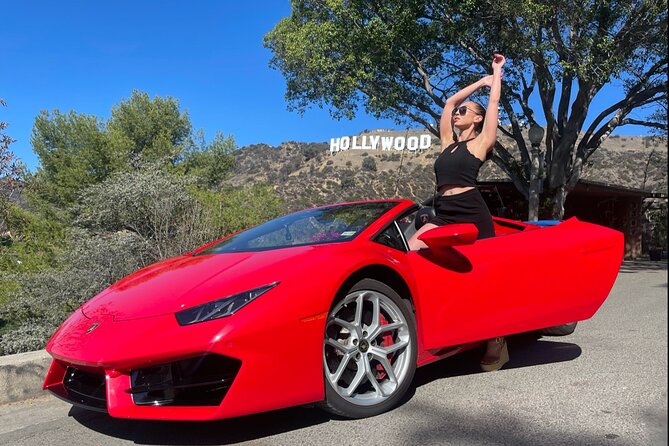 50min Driving Tour: Explore Los Angeles in Lamborghini - Explore Los Angeles in a Lamborghini Huracan Spyder for 50 Minutes
