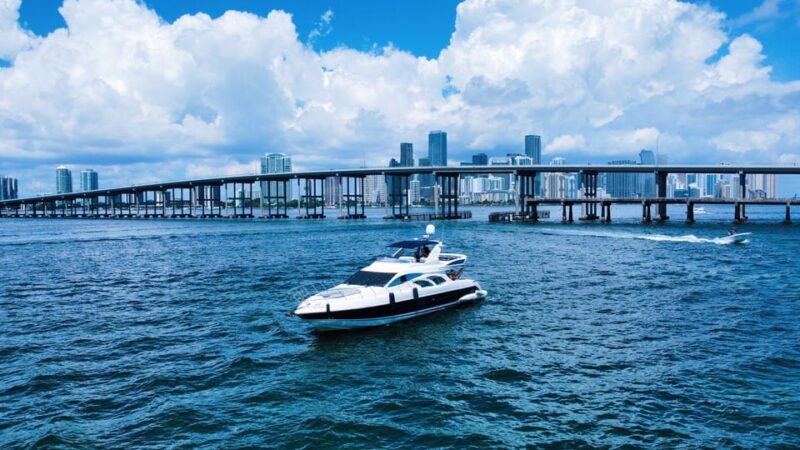 70ft Azimut available in Miami for up to 13 people. - Learning About Miami’s Celebrity Homes and Architecture