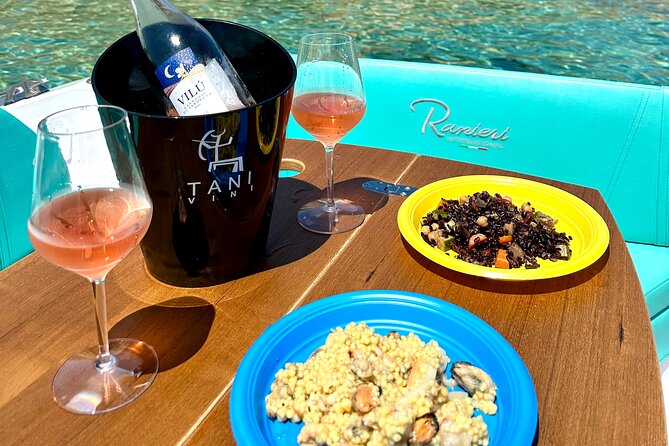 8 Hours Excursion in the Gulf of Olbia with aperitif+lunch included - Aperitif with Local Food and Wines in Sardinia