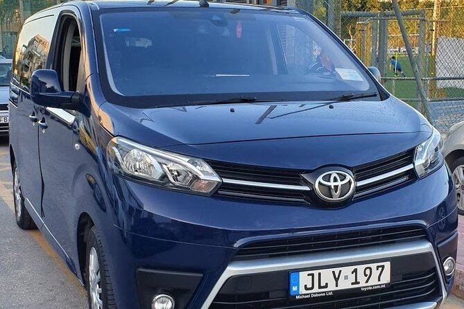 8 Seater Van - Malta International Airport to Hotel/Accommodation - Easy and Private Airport Transfer from Malta International Airport to Your Accommodation