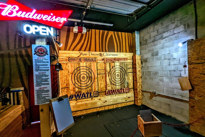 90 Minute Axe Throwing Guided Experience in Clearwater at Hatchet Hangout - Key Points