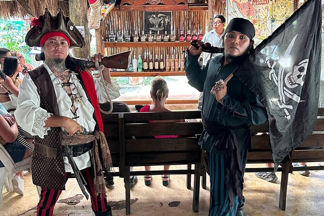 A Pirate's Adventure in Cozumel with Captain Draco - Beachside Relaxation at Playa Mezcalitos
