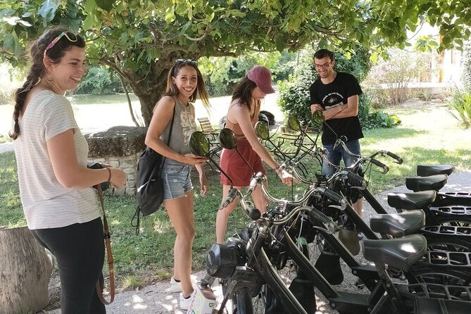 A Tour in Provence in a typical French motorized bike : the Solex - Concluding with a Wine Tasting at Xavier Vignon