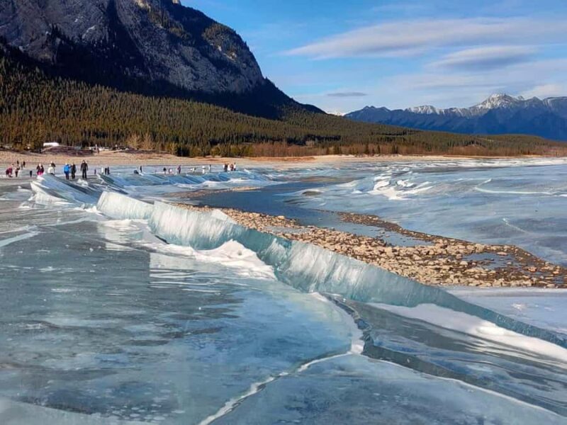 Abraham IceBubble, Peyto, Bow Lake with Snowshoeing& Icewalk - Jasper and Scenic Overlooks