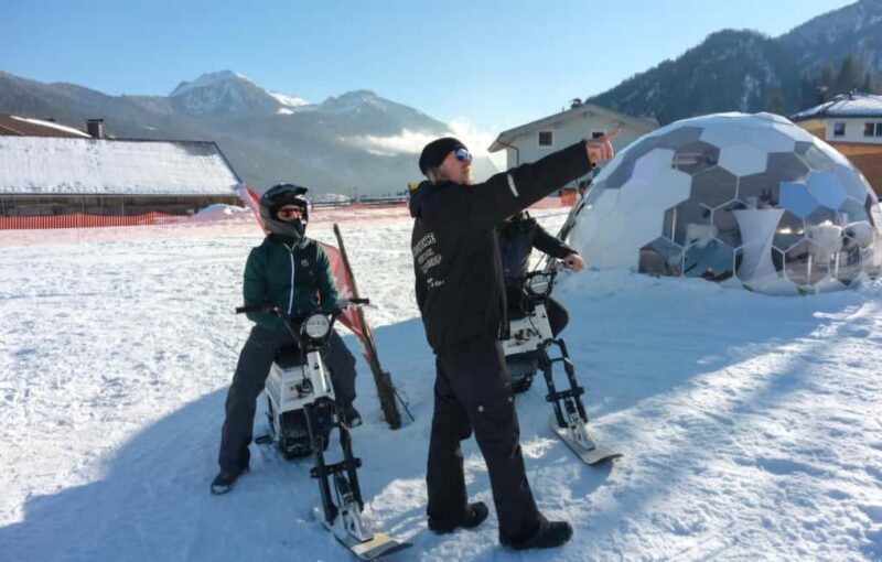 Achensee: Riding moonbikes - Snowy Adventure at the First Moonbike Snowpark in Austria