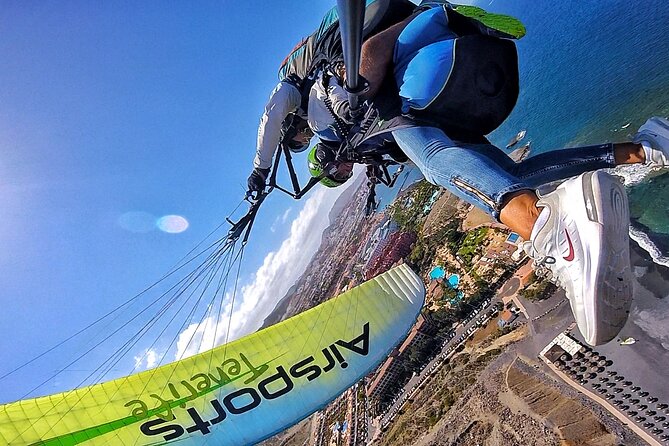 Acrobatic Paragliding Tandem Flight above south Tenerife - Departing from Costa Adeje to the Stunning Take-Off Spot