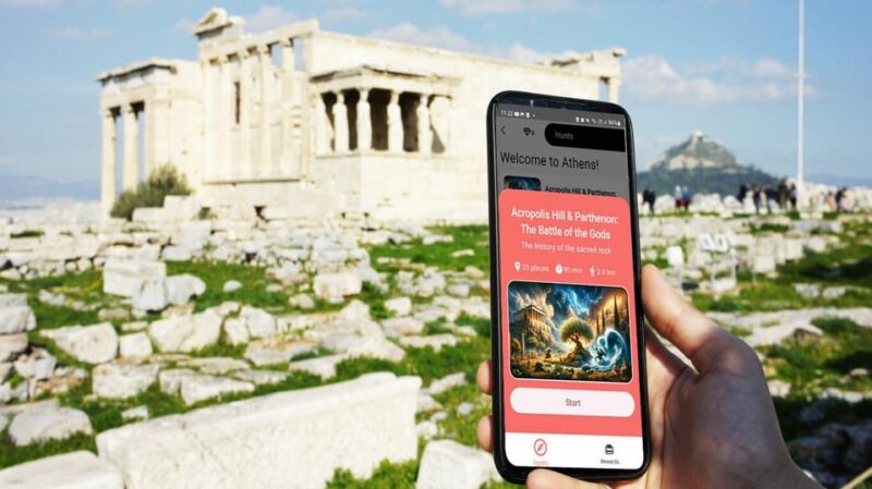 Acropolis: Parthenon Interactive Guided Family Tour and Game - Smartphone Riddles and Gem Rewards