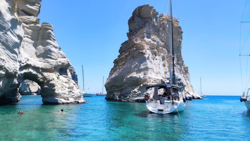 Adamantas: Kleftiko Sailing Cruise with Meal and Swim Stops - The Experience of Sailing with Oneiro and the Crew