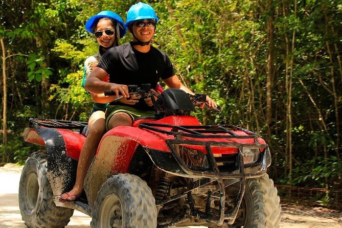 Adrenaline Combo 3 in 1 - ATV'S, (Shared), Ziplines & Cenote from Cancún - Key Points
