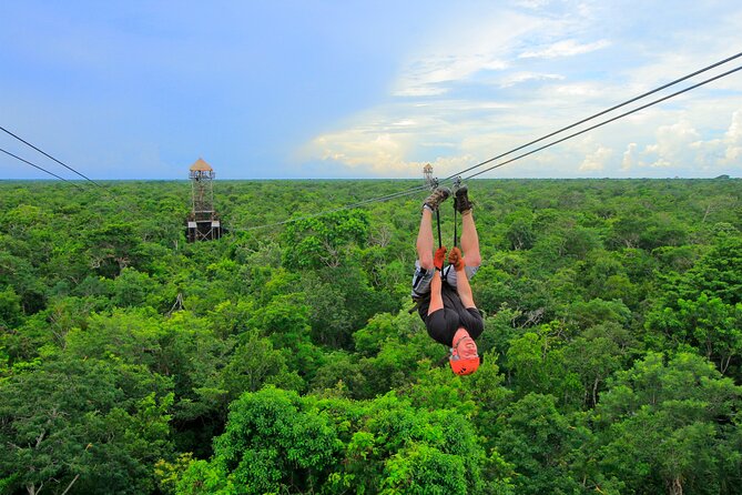 Adrenaline Experience - Snorkel, Rappell & Ziplines from Riviera Maya - Exciting Adventure Combining Water and Air Activities from Cancun for $147