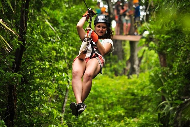 Adrenaline tour ATV Single with Ziplines and Cenote Swim Experience from Cancun - Swimming in a Natural Cenote