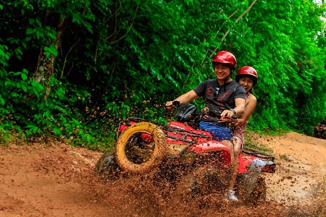 Adrenaline tour ATV Single with Ziplines and Cenote Swim Experience from Cancun - Included Snacks and Food