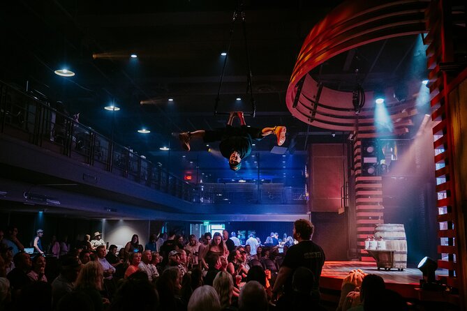 Adult Comedy Show & Cirque Live Performance at Woolworth Theatre - Audience Experience and Pacing of the Show