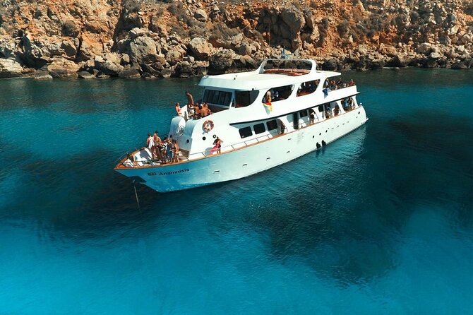 ADULTS 16+ LUXURY YACHT - from Protaras Cypriot lunch & 1 drink - Konnos Bay: A Perfect Photo Spot