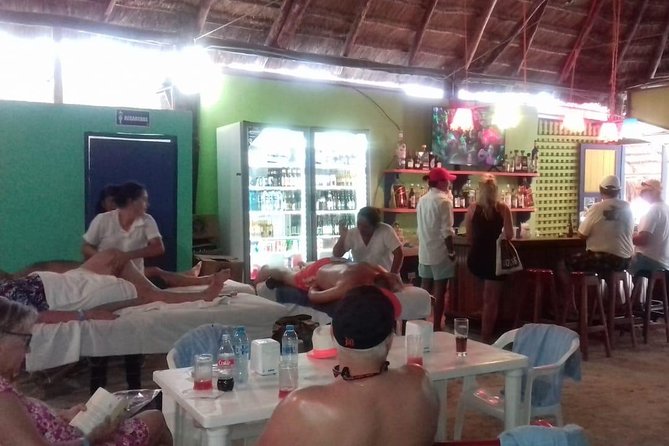 ADULTS GOLD A day at the beach at Los Arrecifes Restaurant-Open Bar And Massage. - Comparison with Similar Costa Maya Beach Experiences