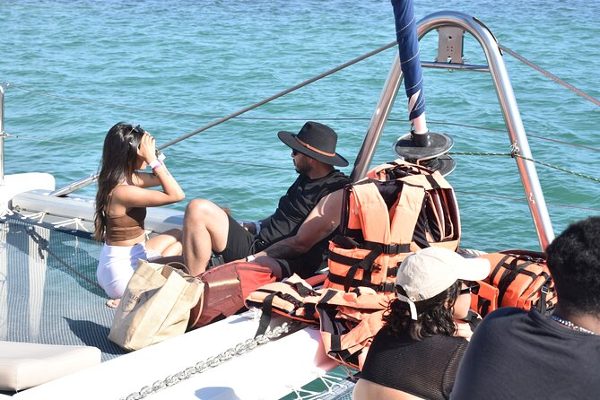 Adults-Only Catamaran Fun from Cancun - Relaxing at the Beach Club with Buffet Lunch and Unlimited Drinks