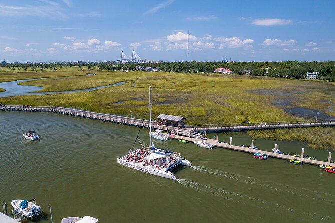Afternoon Charleston Historic Harbor Sail - Lux Catamatan - Gliding Past Downtown Charleston’s Skyline